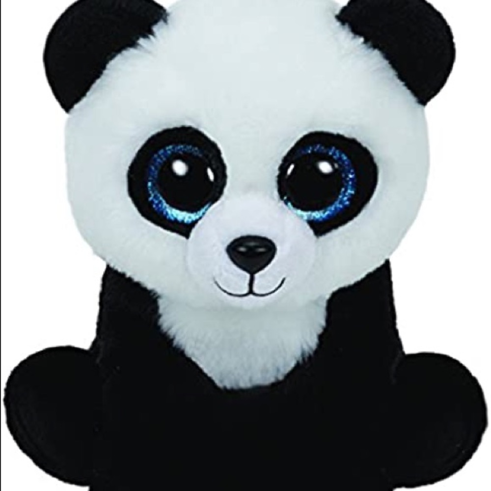 Ming Panda VelveTy Glitter Eyes TY BEANIE BOOS